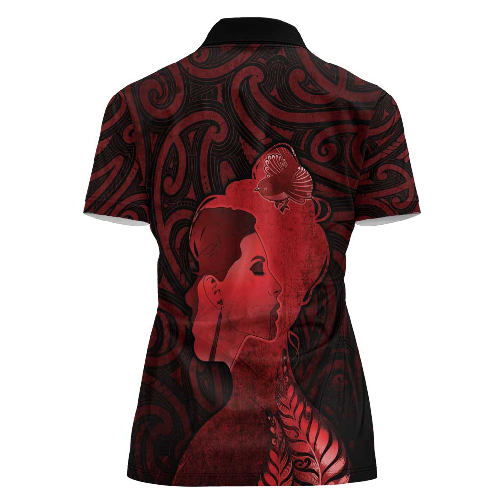Aotearoa Mana Wahine Women Polo Shirt The Spiritual Power Of Women LT05 - Polynesian Pride