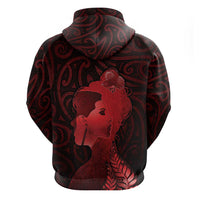 Aotearoa Mana Wahine Zip Hoodie The Spiritual Power Of Women LT05 - Polynesian Pride