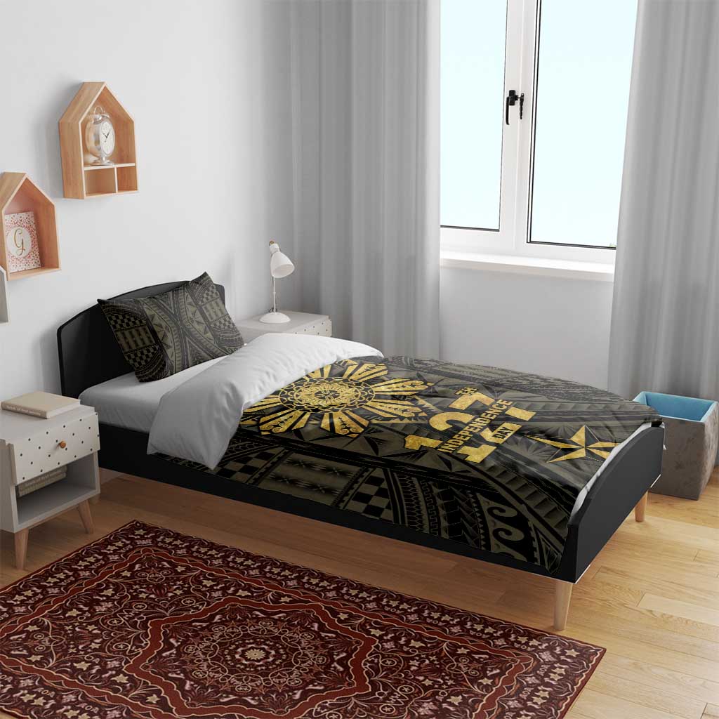 Philippines Independence Day Bedding Set Filipinos Sun Star Tribal