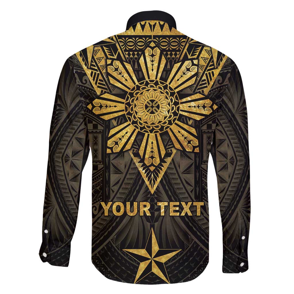 Personalised Philippines Independence Day Family Matching Off Shoulder Short Dress and Hawaiian Shirt Filipinos Sun Star Tribal LT05 - Polynesian Pride