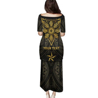 Personalised Philippines Independence Day Family Matching Puletasi and Hawaiian Shirt Filipinos Sun Star Tribal LT05 - Polynesian Pride