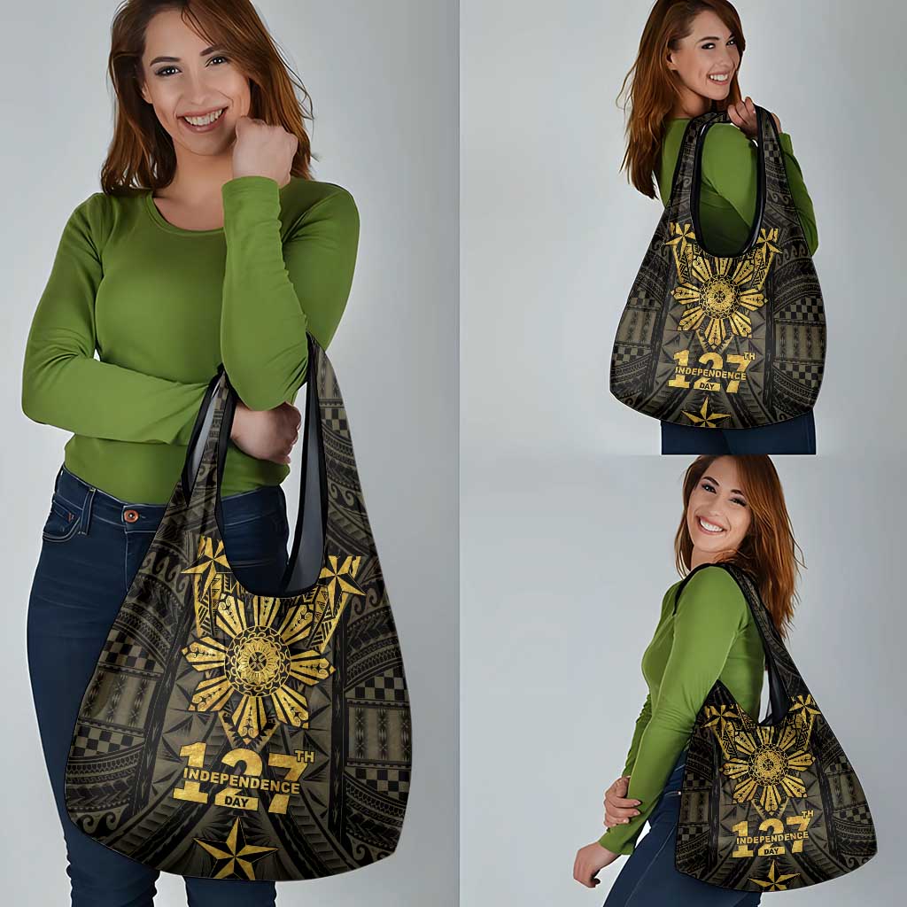 Philippines Independence Day Grocery Bag Filipinos Sun Star Tribal