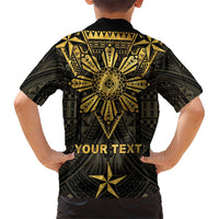 Personalised Philippines Independence Day Kid Hawaiian Shirt Filipinos Sun Star Tribal