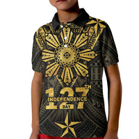 Personalised Philippines Independence Day Kid Polo Shirt Filipinos Sun Star Tribal