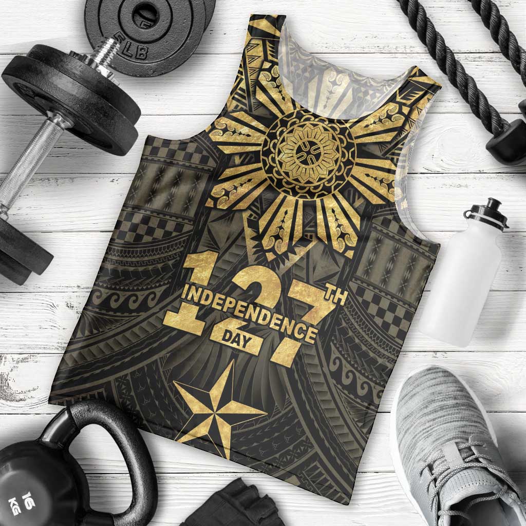 Personalised Philippines Independence Day Men Tank Top Filipinos Sun Star Tribal