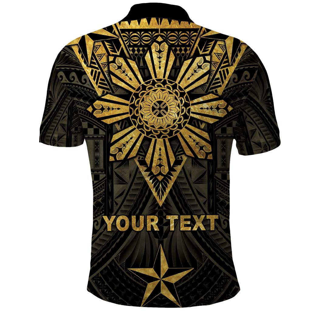 Personalised Philippines Independence Day Polo Shirt Filipinos Sun Star Tribal