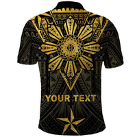Personalised Philippines Independence Day Polo Shirt Filipinos Sun Star Tribal