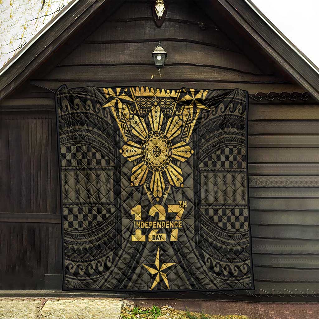 Philippines Independence Day Quilt Filipinos Sun Star Tribal