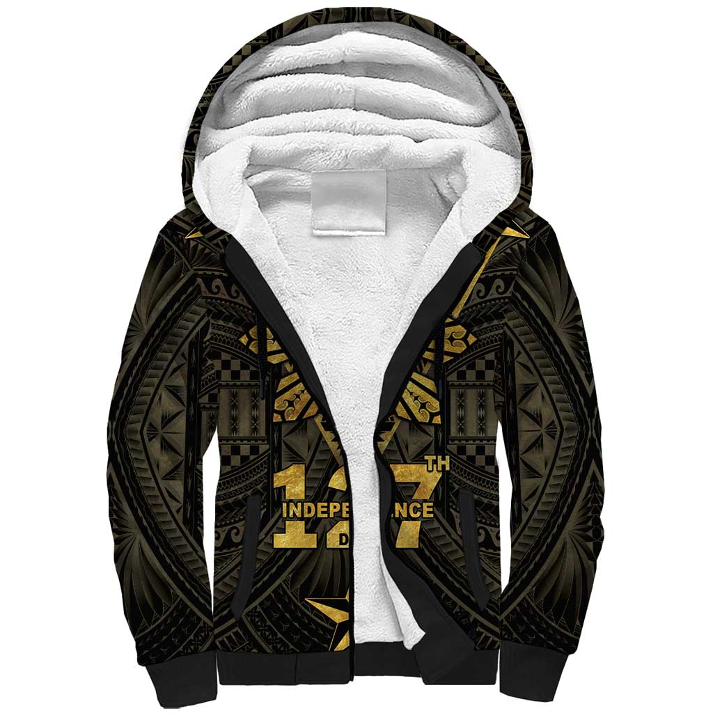 Personalised Philippines Independence Day Sherpa Hoodie Filipinos Sun Star Tribal
