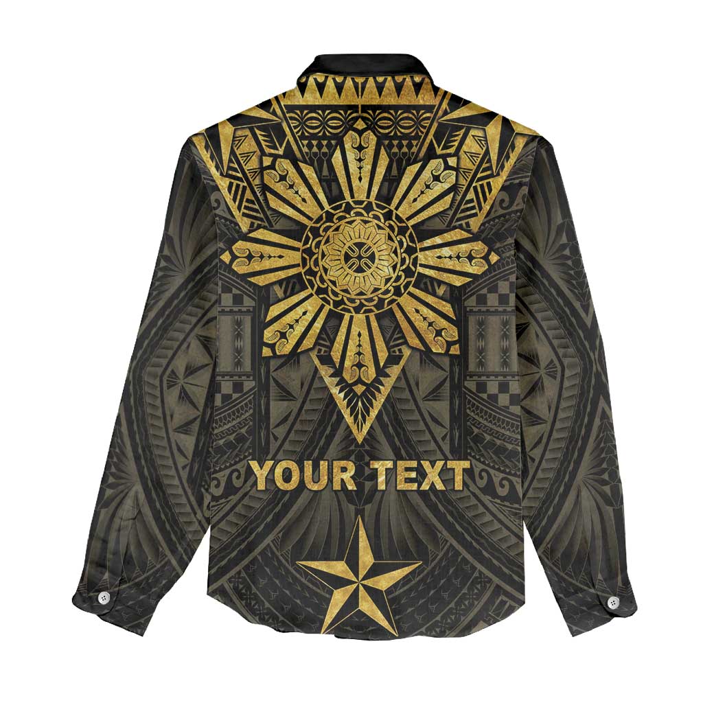 Personalised Philippines Independence Day Women Casual Shirt Filipinos Sun Star Tribal