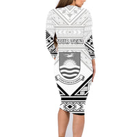 Personalised Kiribati Gospel Day Family Matching Long Sleeve Bodycon Dress and Hawaiian Shirt Coat Of Arms Polynesian Pattern LT05 - Polynesian Pride