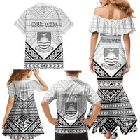 Personalised Kiribati Gospel Day Family Matching Mermaid Dress and Hawaiian Shirt Coat Of Arms Polynesian Pattern LT05 - Polynesian Pride