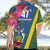 Solomon Islands Independence Day Hawaiian Shirt Coat Of Arms With Tropical Flowers