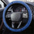 Solomon Islands Independence Day Steering Wheel Cover Coat Of Arms With Tropical Flowers