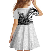Solomon Islands Nguzunguzu Family Matching Off Shoulder Short Dress and Hawaiian Shirt Polynesian Tribal Pattern LT05 - Polynesian Pride
