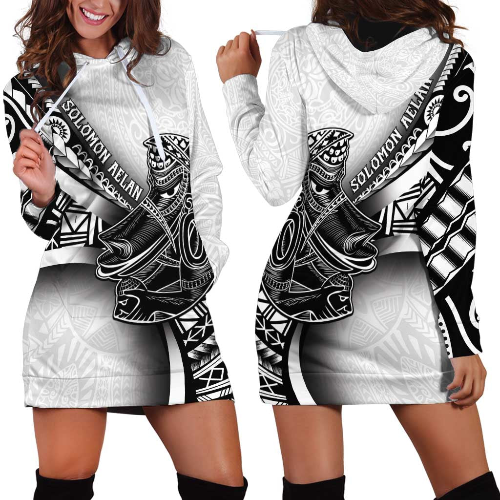 Solomon Islands Nguzunguzu Hoodie Dress Polynesian Tribal Pattern LT05 - Polynesian Pride