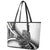 Solomon Islands Nguzunguzu Leather Tote Bag Polynesian Tribal Pattern