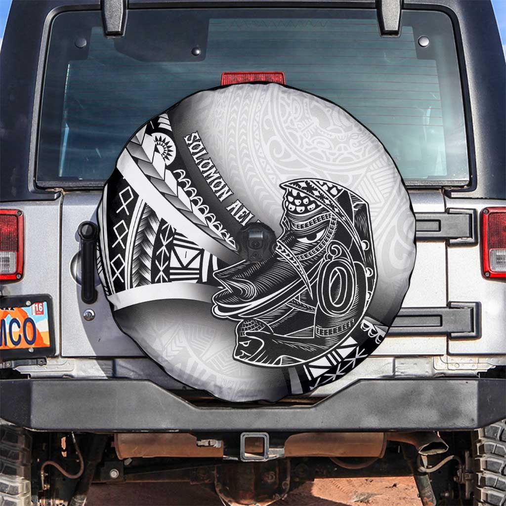 Solomon Islands Nguzunguzu Spare Tire Cover Polynesian Tribal Pattern