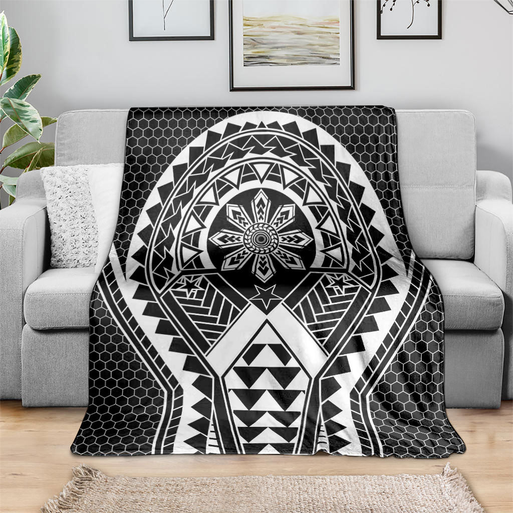 Philippines Batok Tribal Inspired Tattoo Black Blanket LT05 - Polynesian Pride
