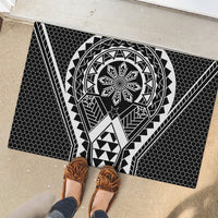 Philippines Batok Tribal Inspired Tattoo Black Rubber Doormat LT05 - Polynesian Pride