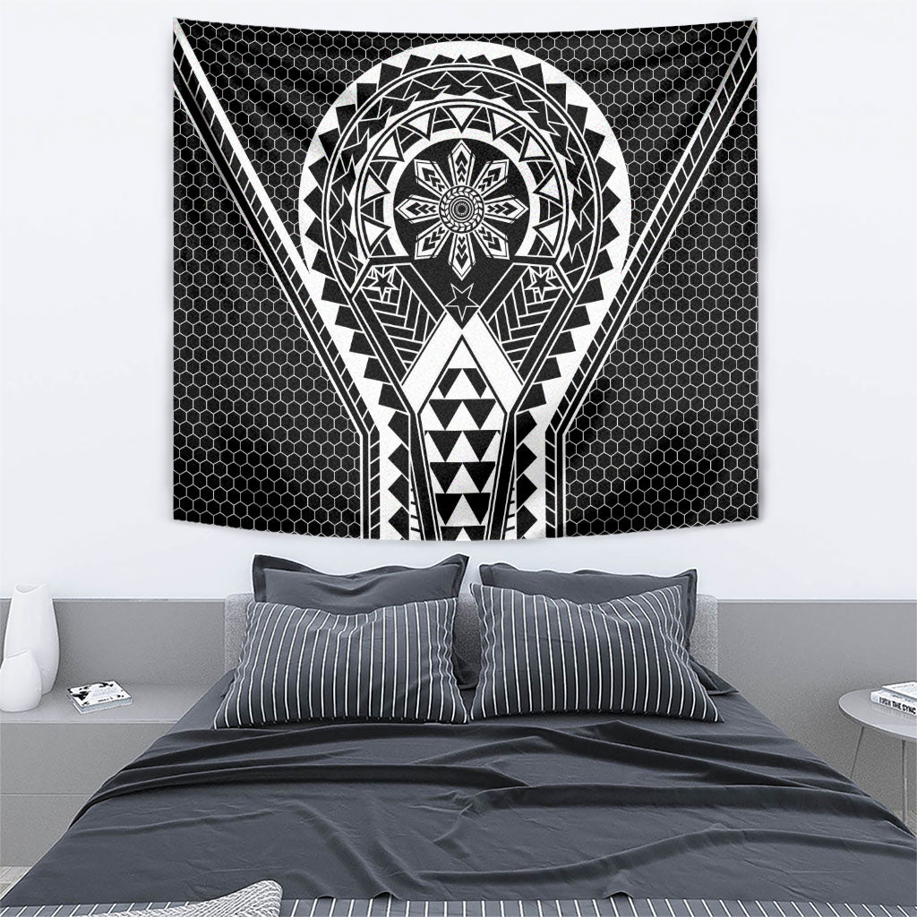 Philippines Batok Tribal Inspired Tattoo Black Tapestry LT05 - Polynesian Pride