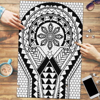 Philippines Batok Tribal Inspired Tattoo White Puzzle LT05 White - Polynesian Pride