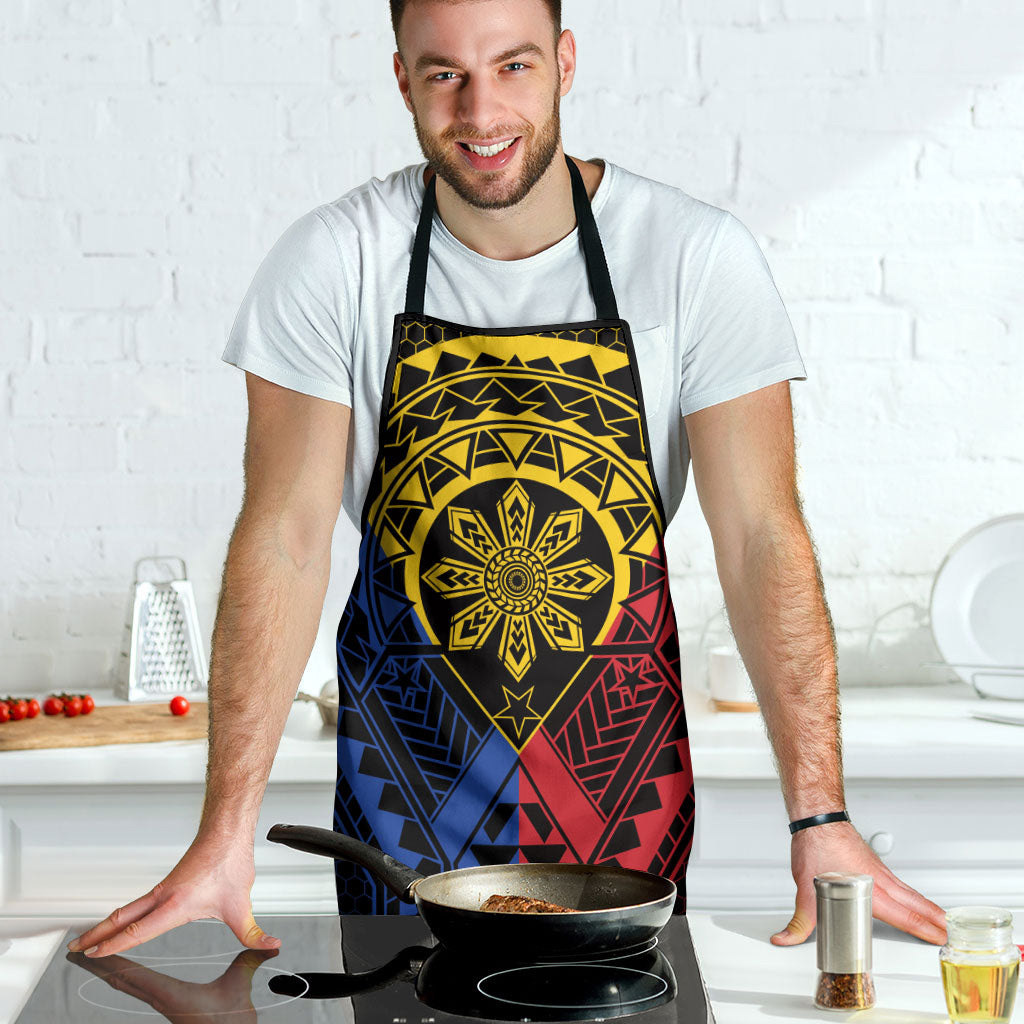 Philippines Batok Tribal Inspired Tattoo Apron LT05 - Polynesian Pride