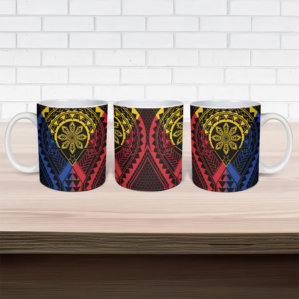 Philippines Batok Tribal Inspired Tattoo Ceramic Mug LT05 - Polynesian Pride