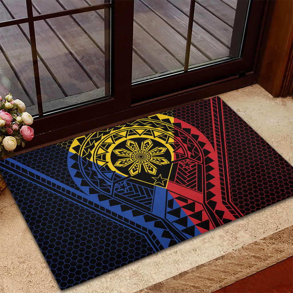 Philippines Batok Tribal Inspired Tattoo Rubber Doormat LT05 - Polynesian Pride
