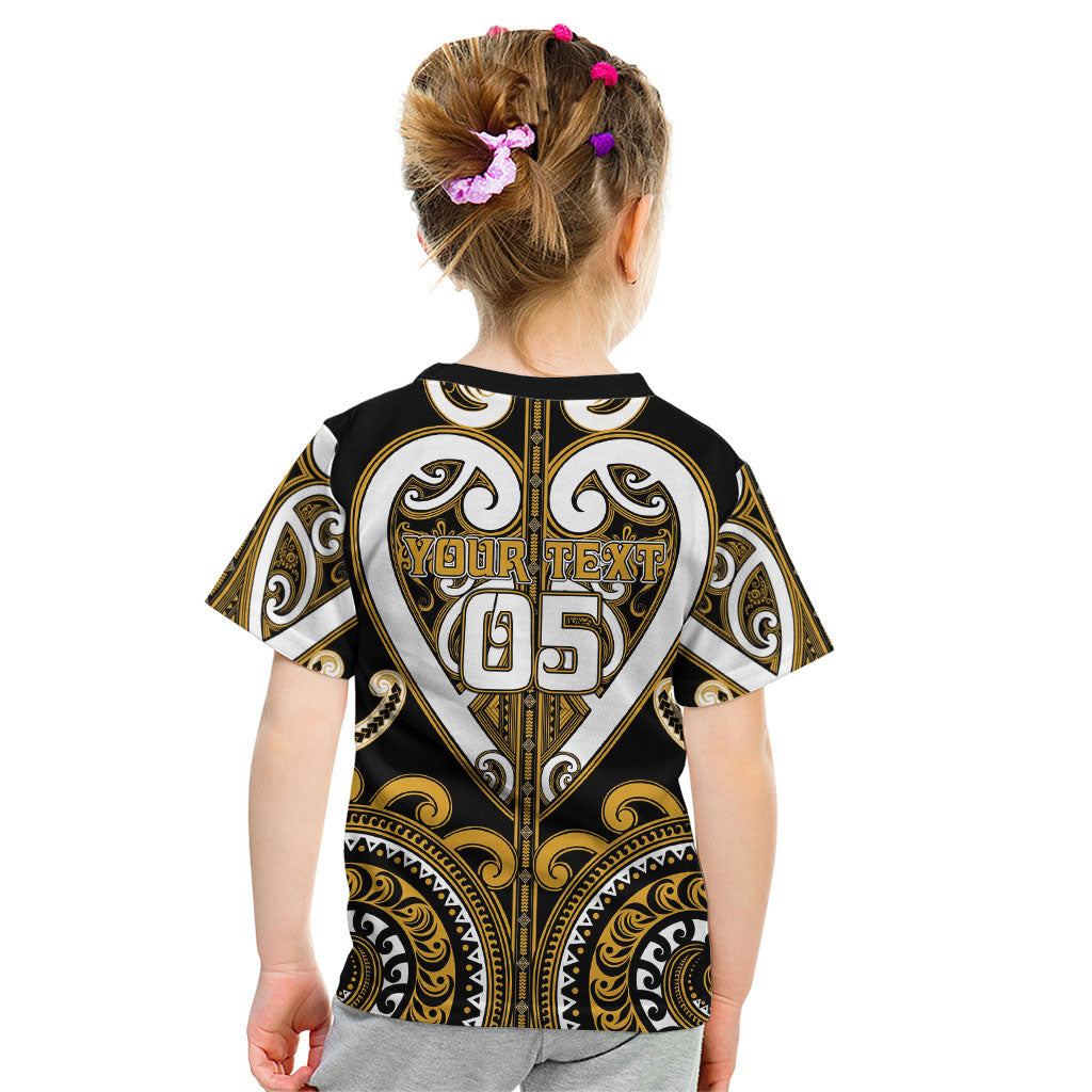 Custom Aotearoa Ngai Te Rangi Kid T Shirt Maori Tribal Pattern LT05 - Polynesian Pride