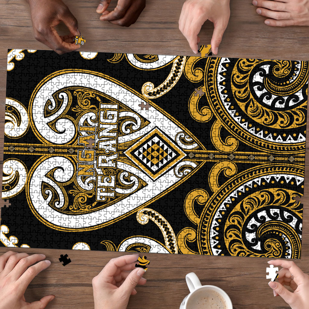 Aotearoa Ngai Te Rangi Puzzle Maori Tribal Pattern LT05 - Polynesian Pride