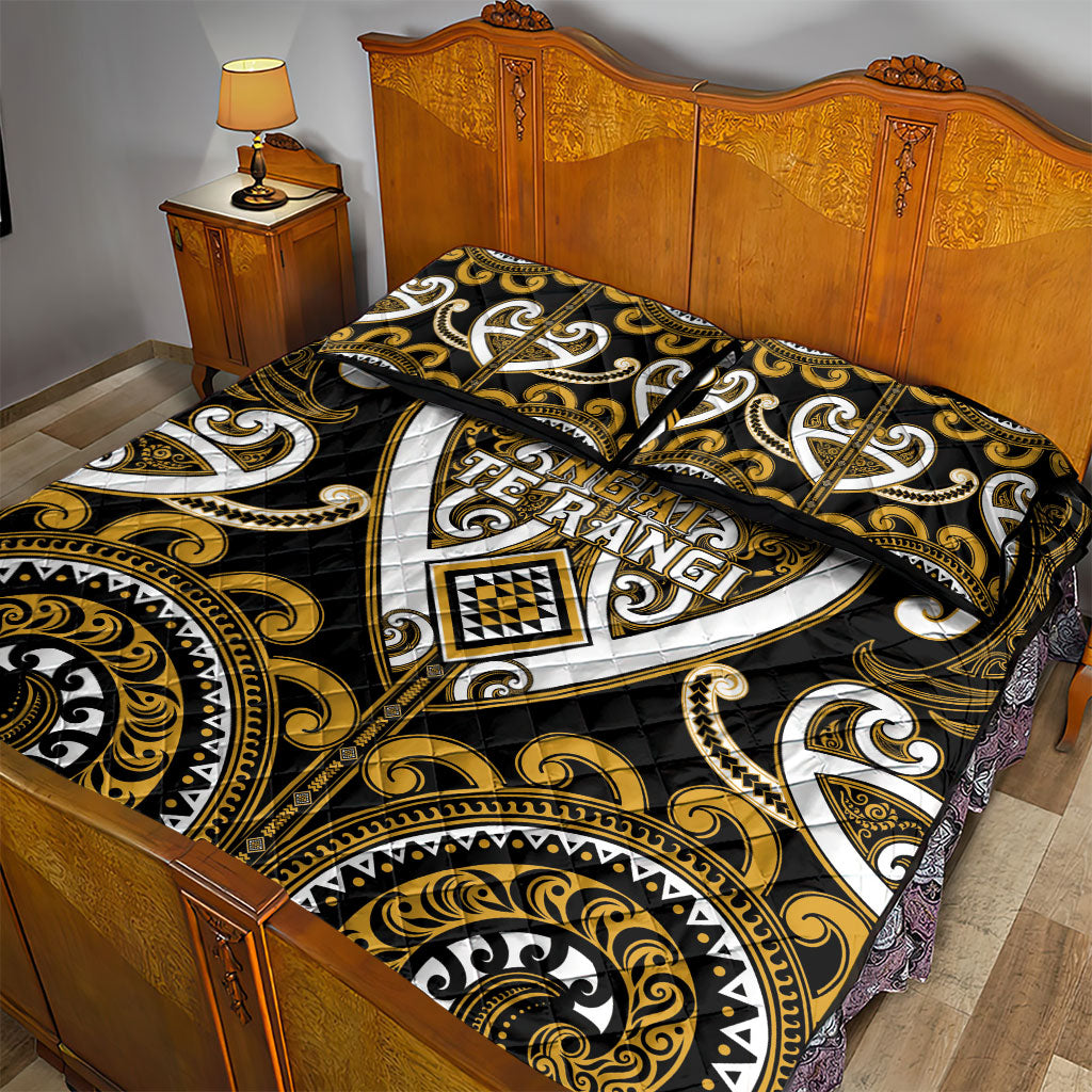 Aotearoa Ngai Te Rangi Quilt Bed Set Maori Tribal Pattern LT05 - Polynesian Pride