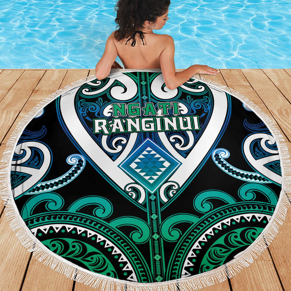 Aotearoa Ngati Ranginui Beach Blanket Maori Tribal Pattern LT05 - Polynesian Pride