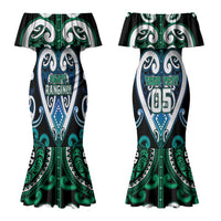 Custom Aotearoa Ngati Ranginui Couples Matching Mermaid Dress and Long Sleeve Button Shirt Maori Tribal Pattern LT05 - Polynesian Pride