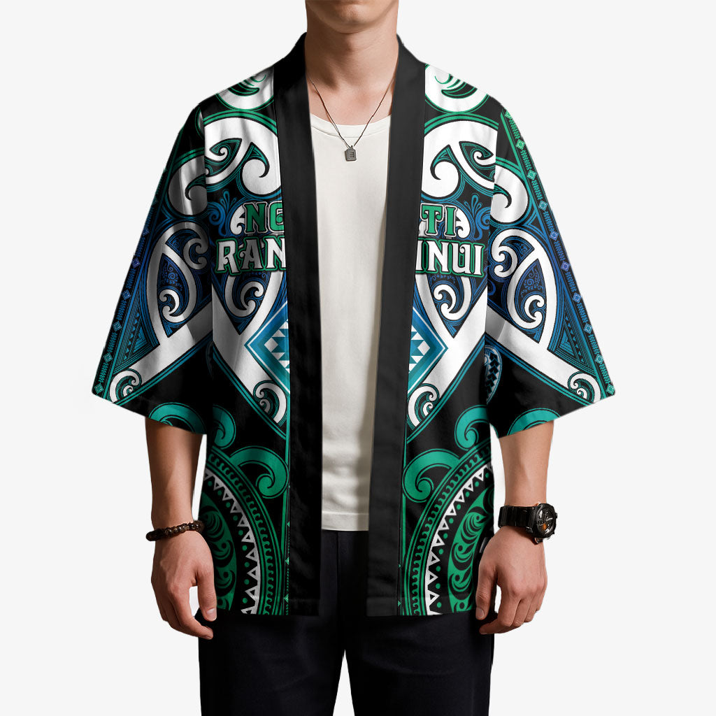 Custom Aotearoa Ngati Ranginui Kimono Maori Tribal Pattern LT05 - Polynesian Pride