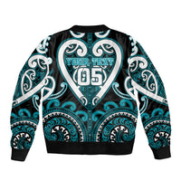 Custom Aotearoa Tapuika Bomber Jacket Maori Tribal Pattern LT05 - Polynesian Pride