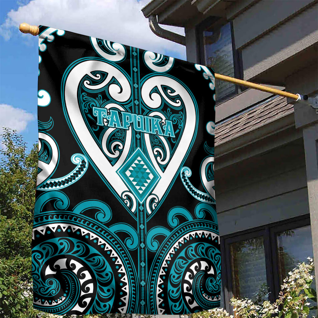 Aotearoa Tapuika Garden Flag Maori Tribal Pattern LT05 - Polynesian Pride