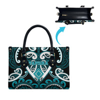 Aotearoa Tapuika Leather Bag Maori Tribal Pattern LT05 - Polynesian Pride
