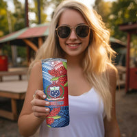 Personalised Samoa Skinny Tumbler Teuila Torch Ginger Mix Polynesian Tribal