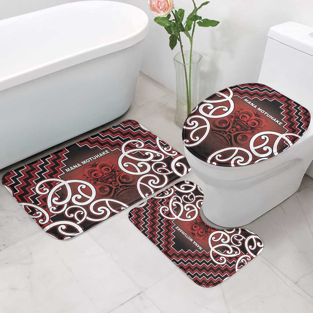 Aotearoa Mana Motuhake Bathroom Set Poutama With Maori Pattern LT05 - Polynesian Pride