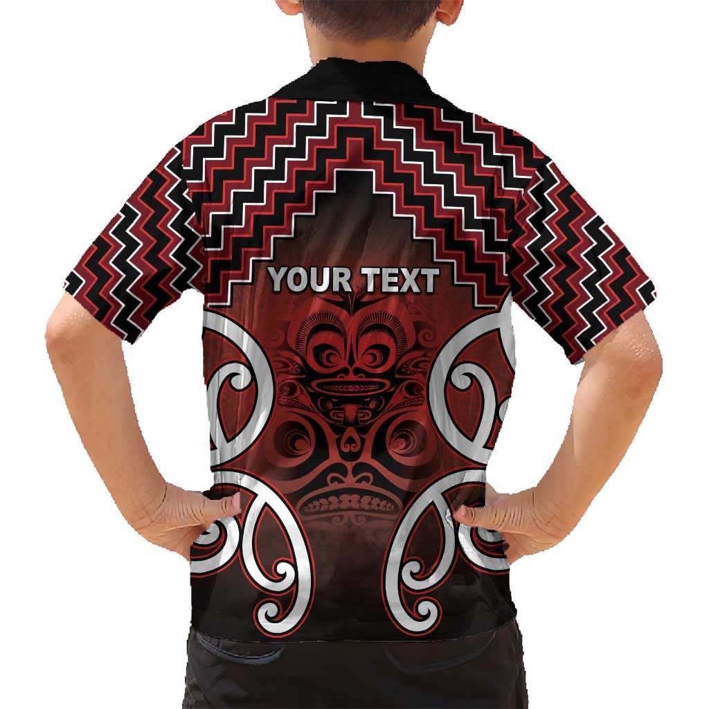 Personalised Aotearoa Mana Motuhake Family Matching Long Sleeve Bodycon Dress and Hawaiian Shirt Poutama With Maori Pattern LT05 - Polynesian Pride