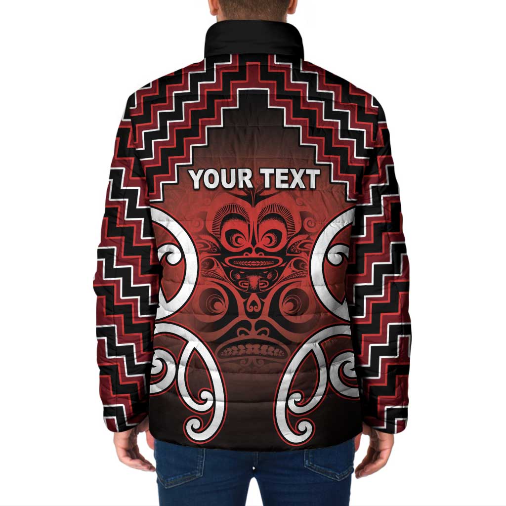 Personalised Aotearoa Mana Motuhake Padded Jacket Poutama With Maori Pattern - Polynesian Pride