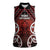 Personalised Aotearoa Mana Motuhake Women Sleeveless Polo Shirt Poutama With Maori Pattern - Polynesian Pride