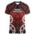 Personalised Aotearoa Mana Motuhake Women V-Neck T-Shirt Poutama With Maori Pattern - Polynesian Pride
