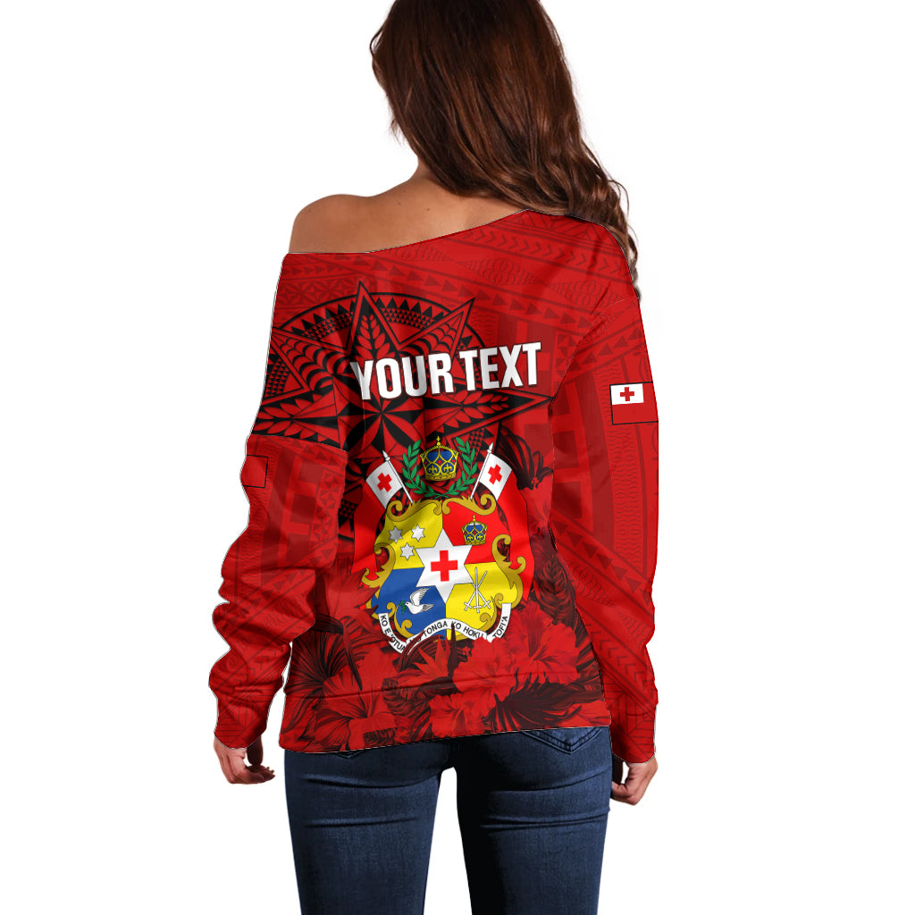 personalized-tonga-king-tupou-i-day-off-shoulder-sweater-tropical-flowers-with-ngatu-pattern