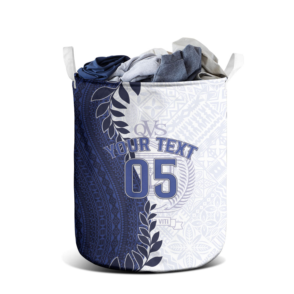 Custom Fiji Queen Victoria School Laundry Basket 120 Years Anniversary LT05 - Polynesian Pride