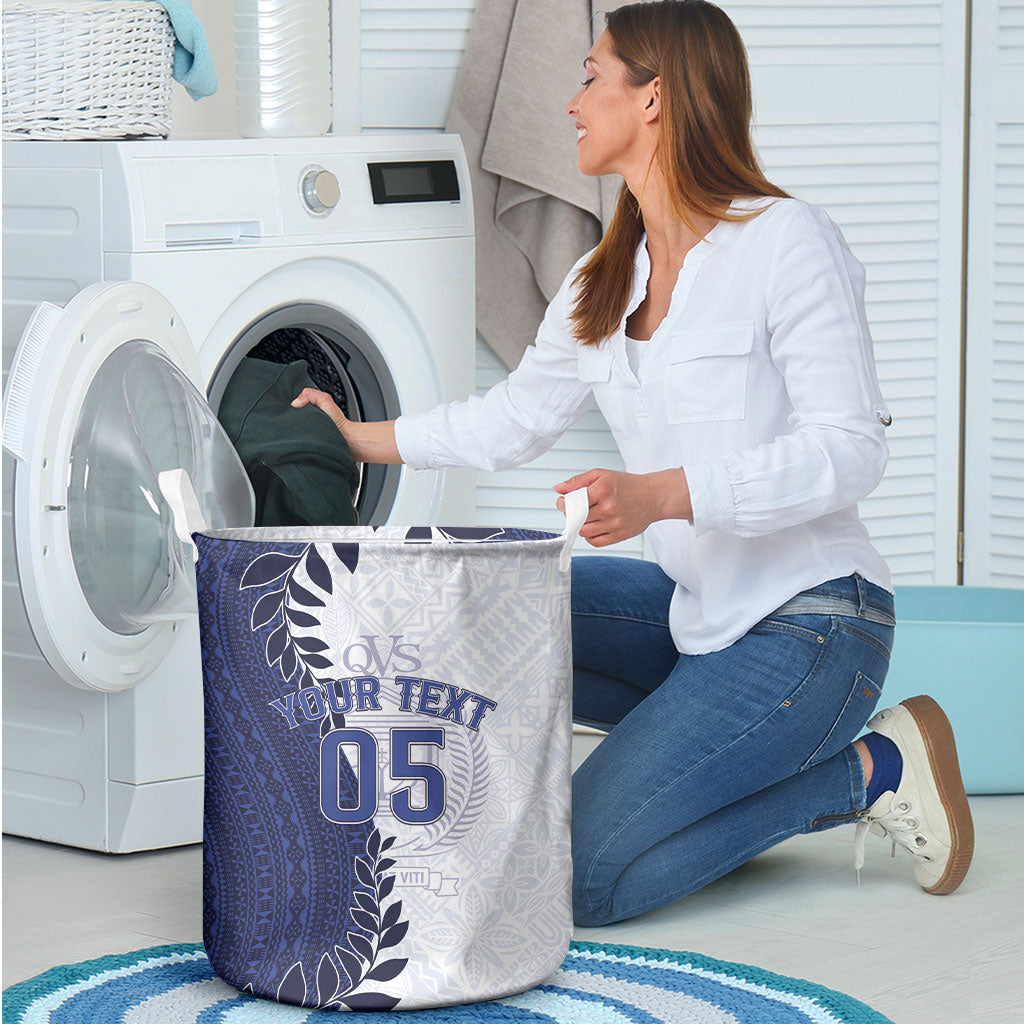 Custom Fiji Queen Victoria School Laundry Basket 120 Years Anniversary LT05 - Polynesian Pride