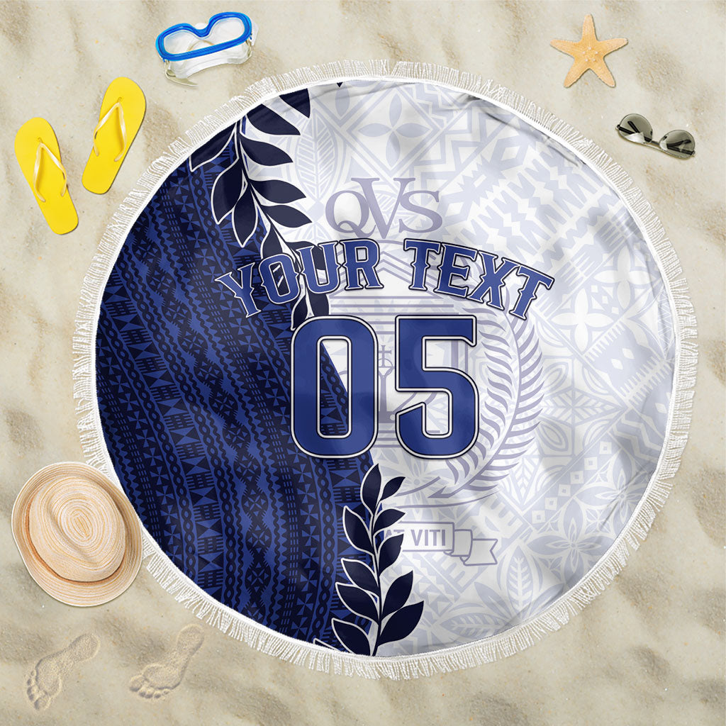 Custom Fiji Queen Victoria School Beach Blanket 120 Years Anniversary