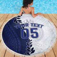 Custom Fiji Queen Victoria School Beach Blanket 120 Years Anniversary