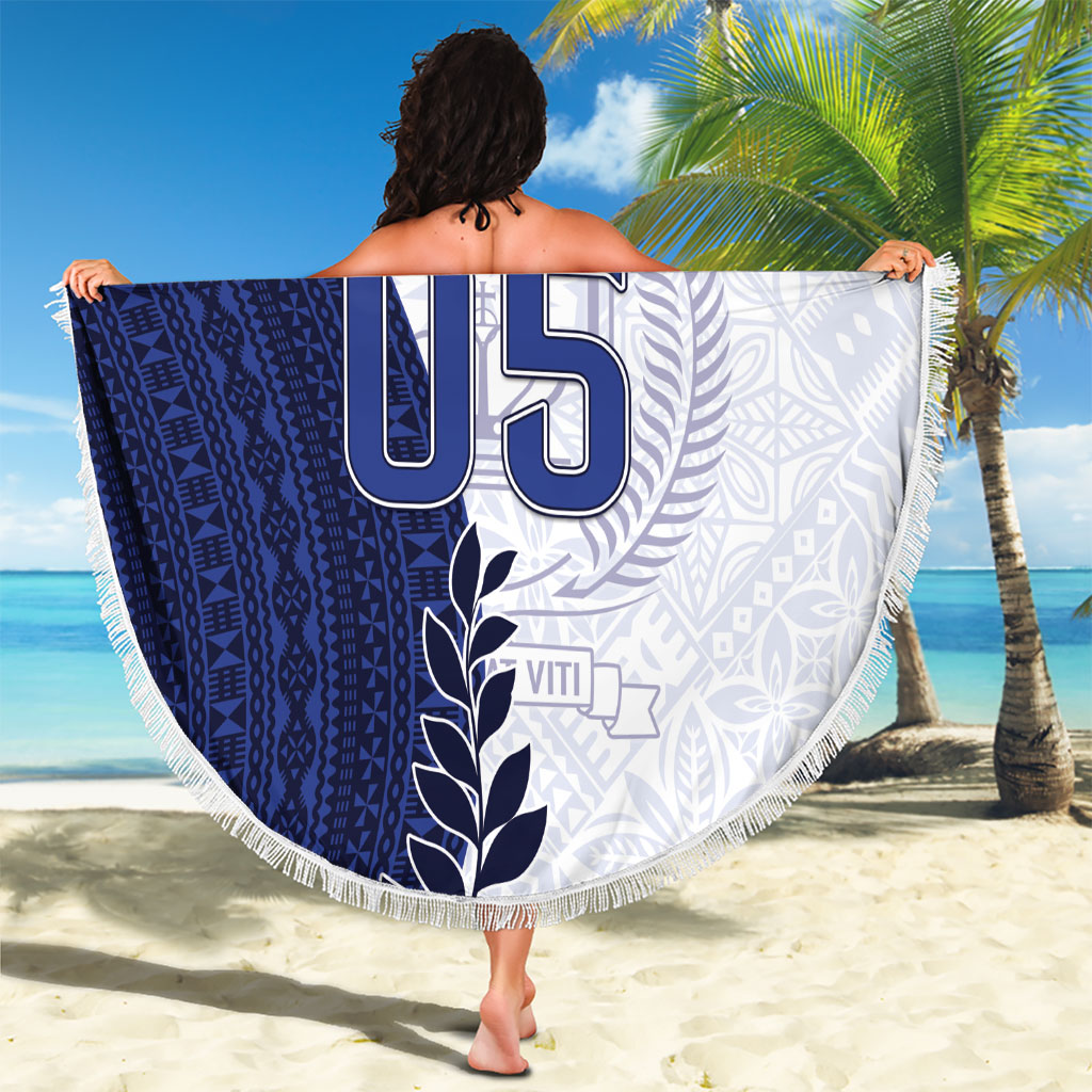 Custom Fiji Queen Victoria School Beach Blanket 120 Years Anniversary